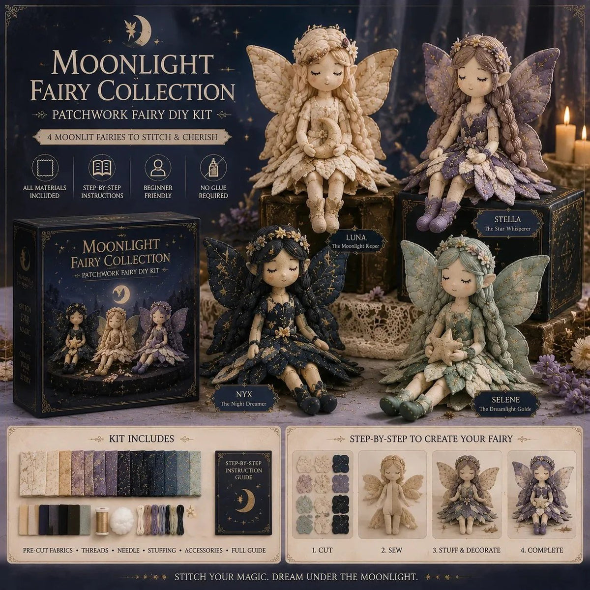 🔥LAST DAY 49% OFF🧵Fairy Patchwork DIY Collection