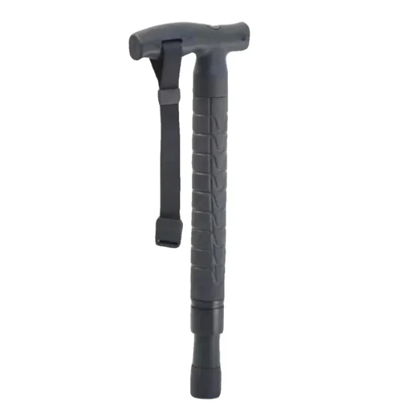 Telescopic Hiking Trekking Pole with Self-Defense Baton