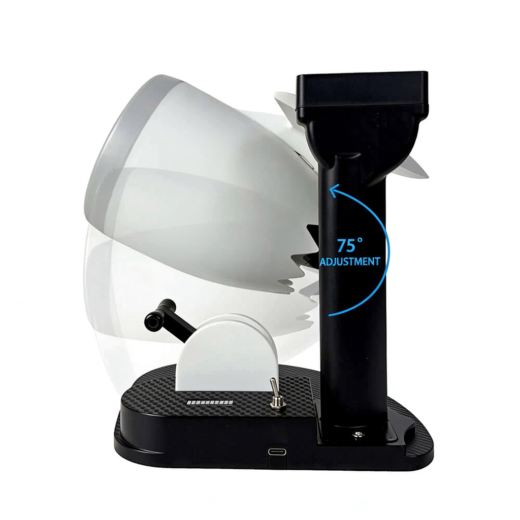 Jet Engine Fan Model Desk Gadget with Wireless Charger