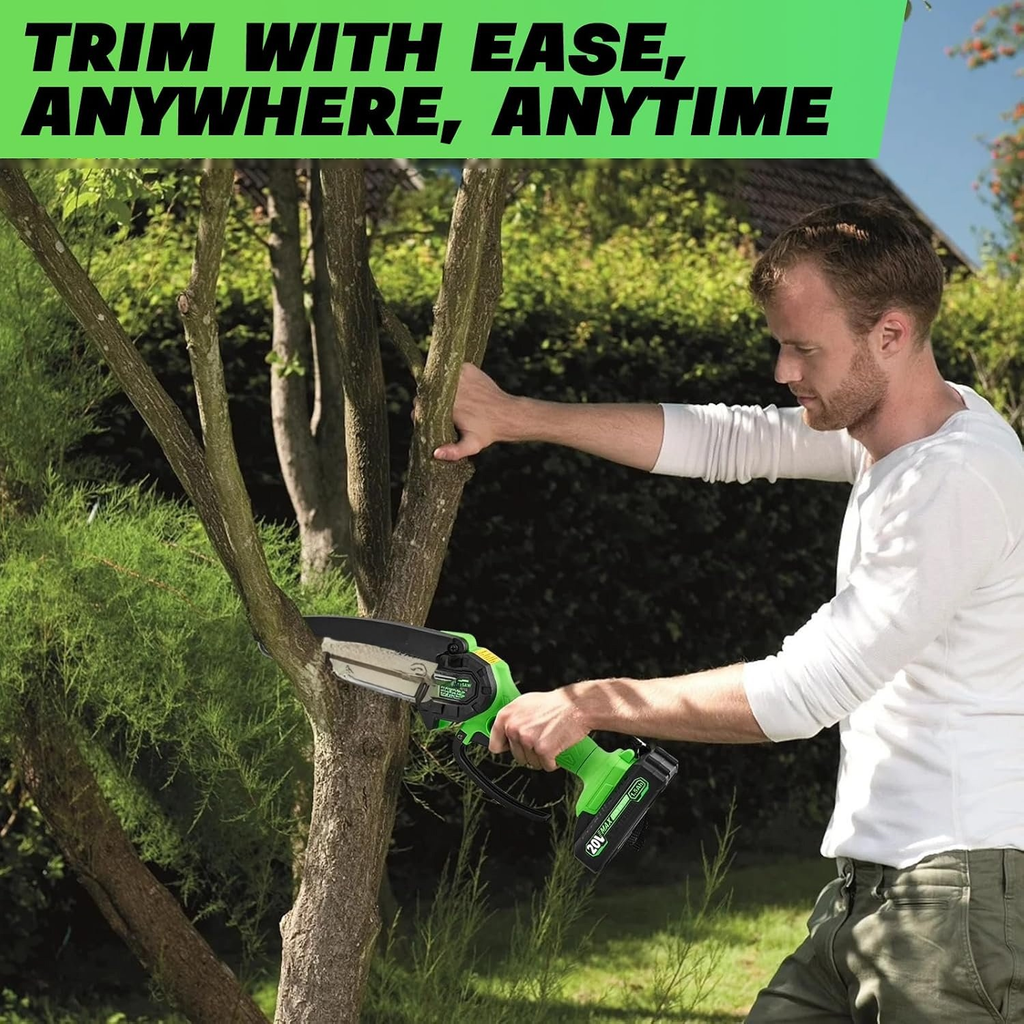6-Inch Mini Chainsaw– Powerful & Portable Wood Cutter