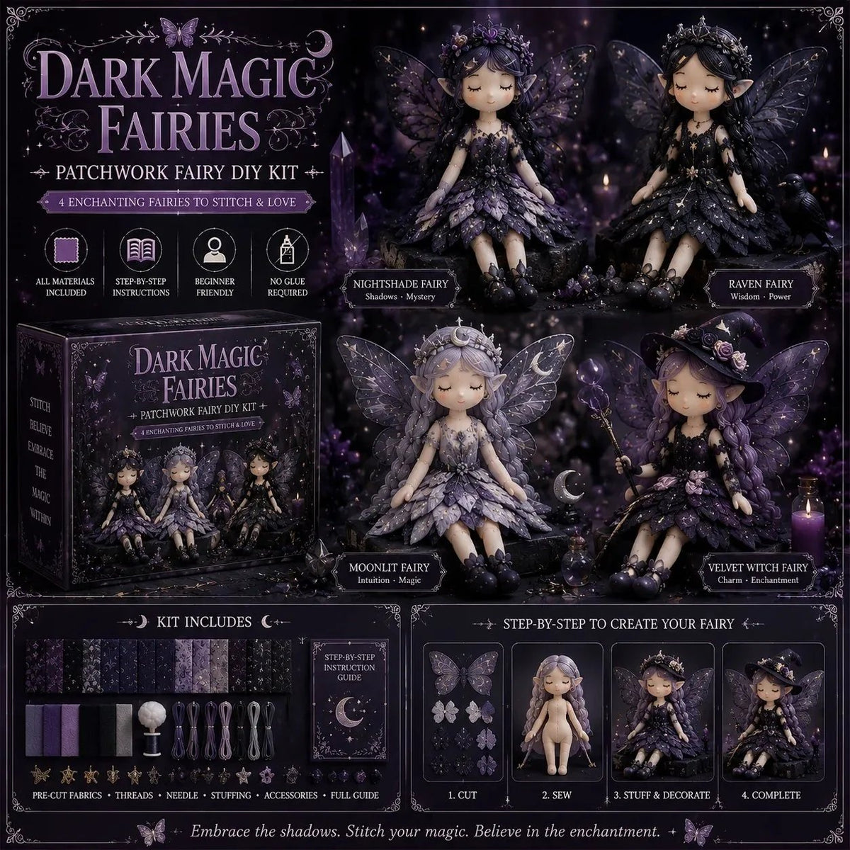 🔥LAST DAY 49% OFF🧵Fairy Patchwork DIY Collection