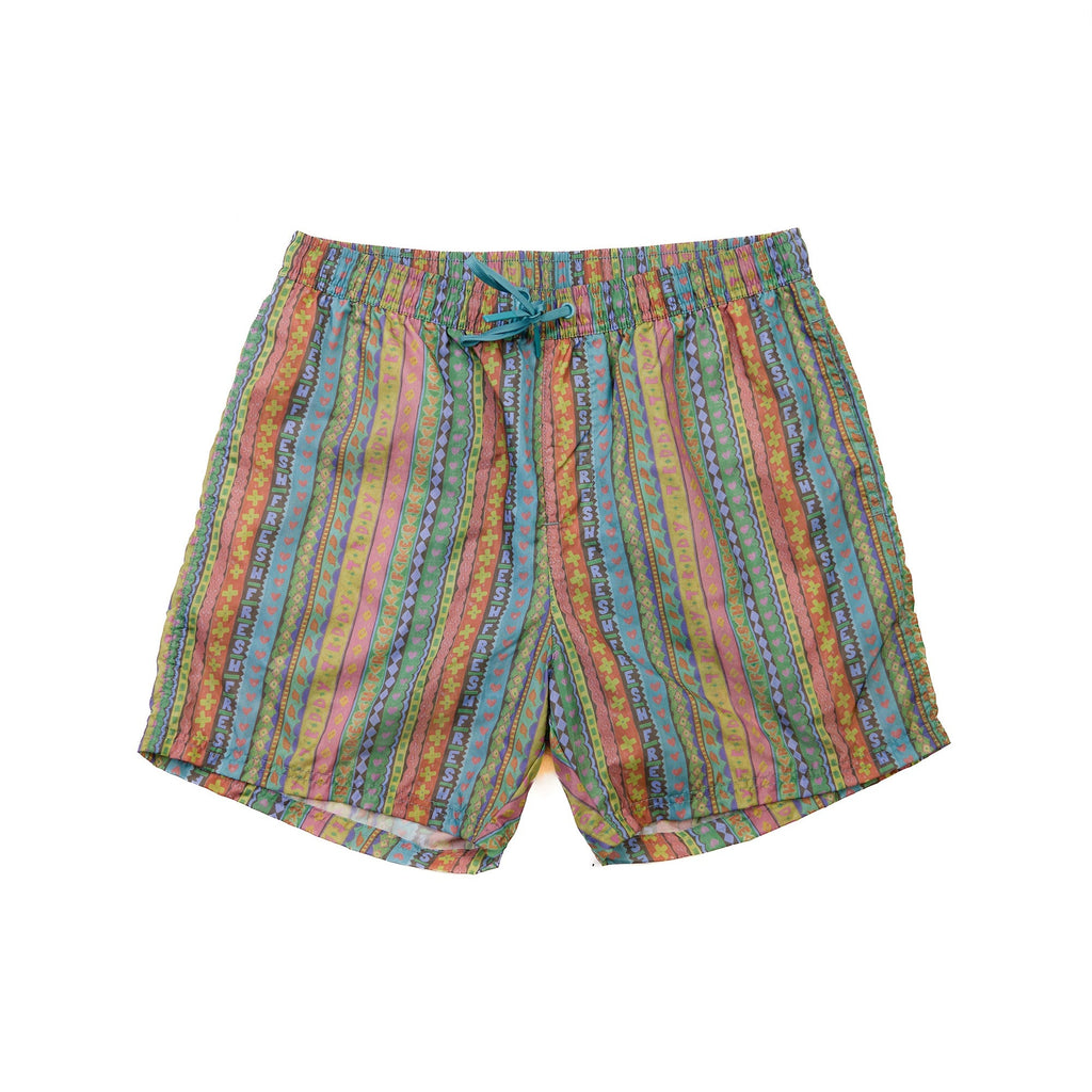 80's Stripe Swim Short