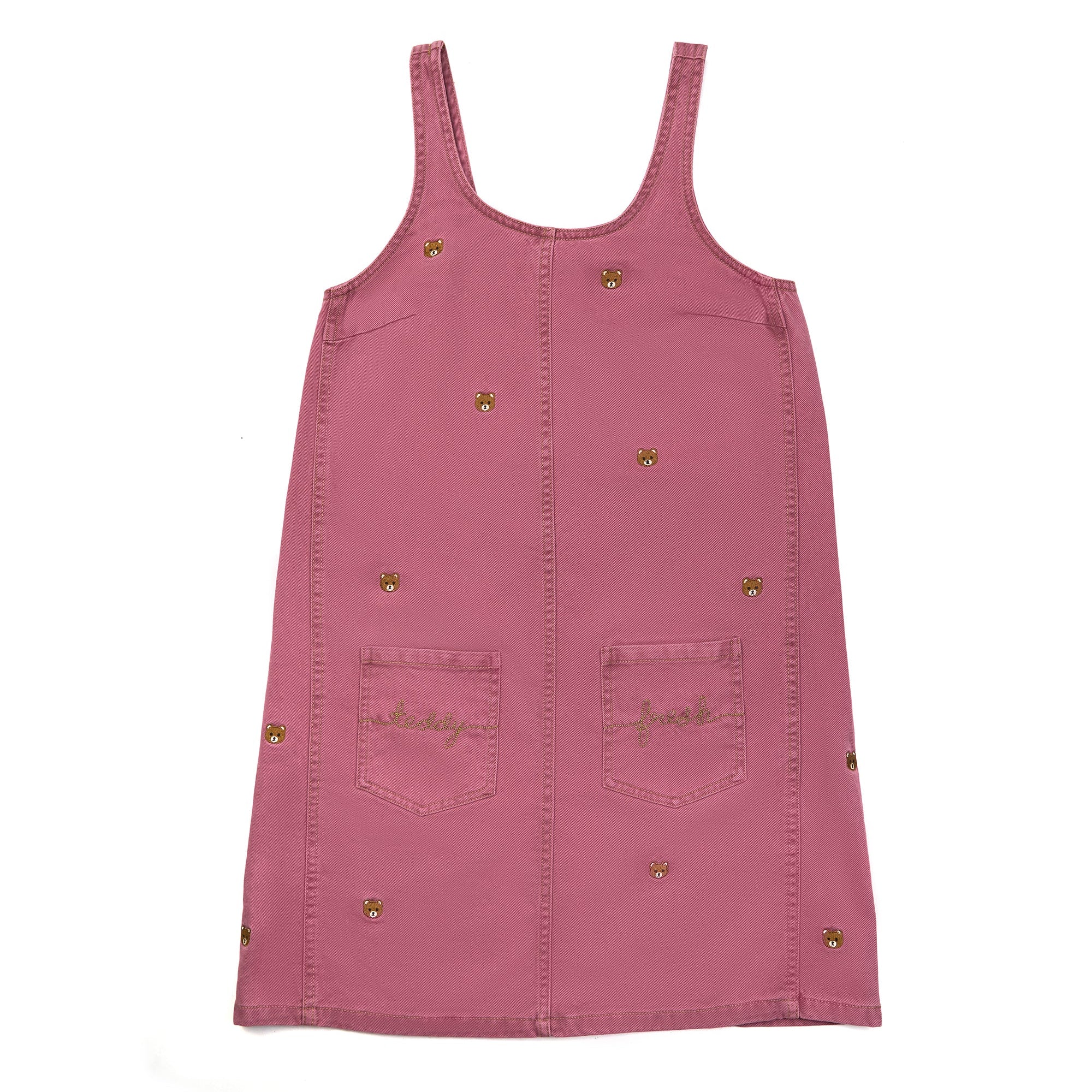 Teddy Embroidery Easy Dress
