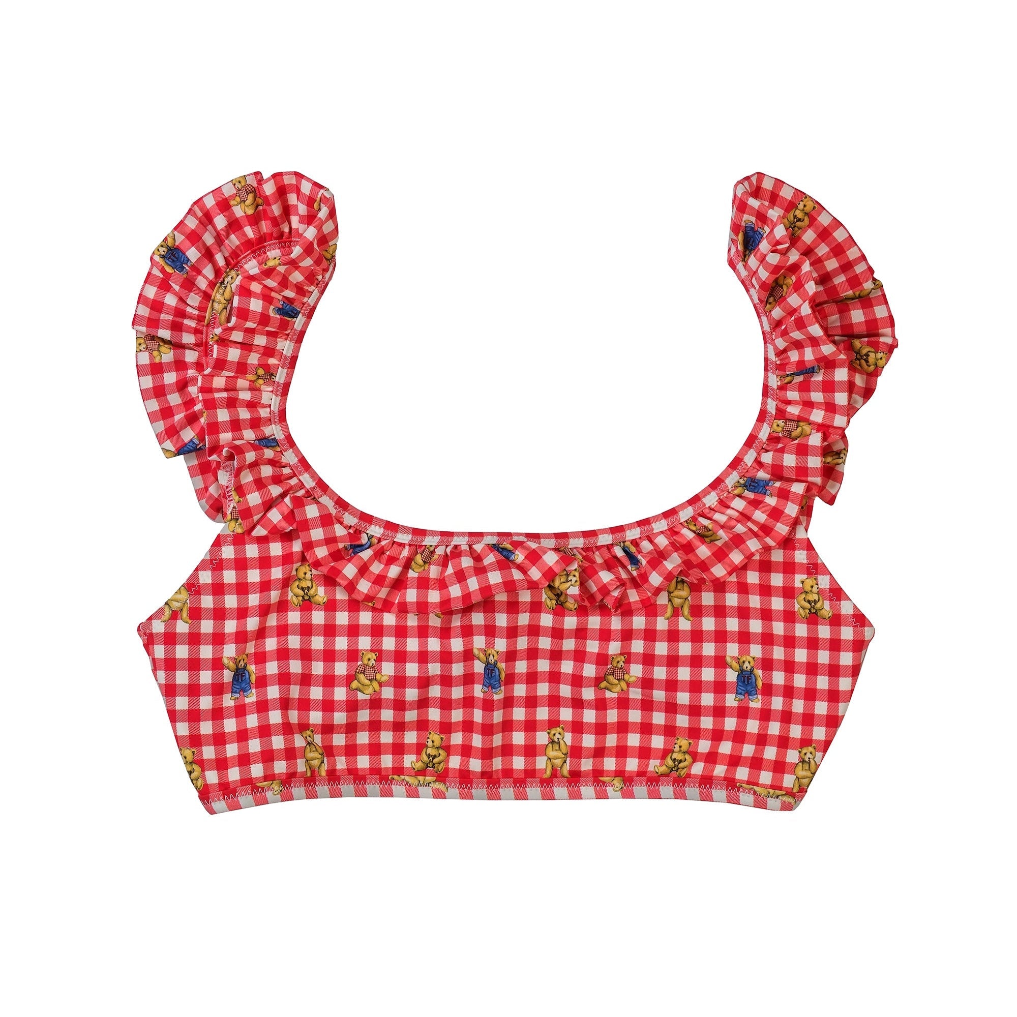 Vintage Plaid Bikini Top