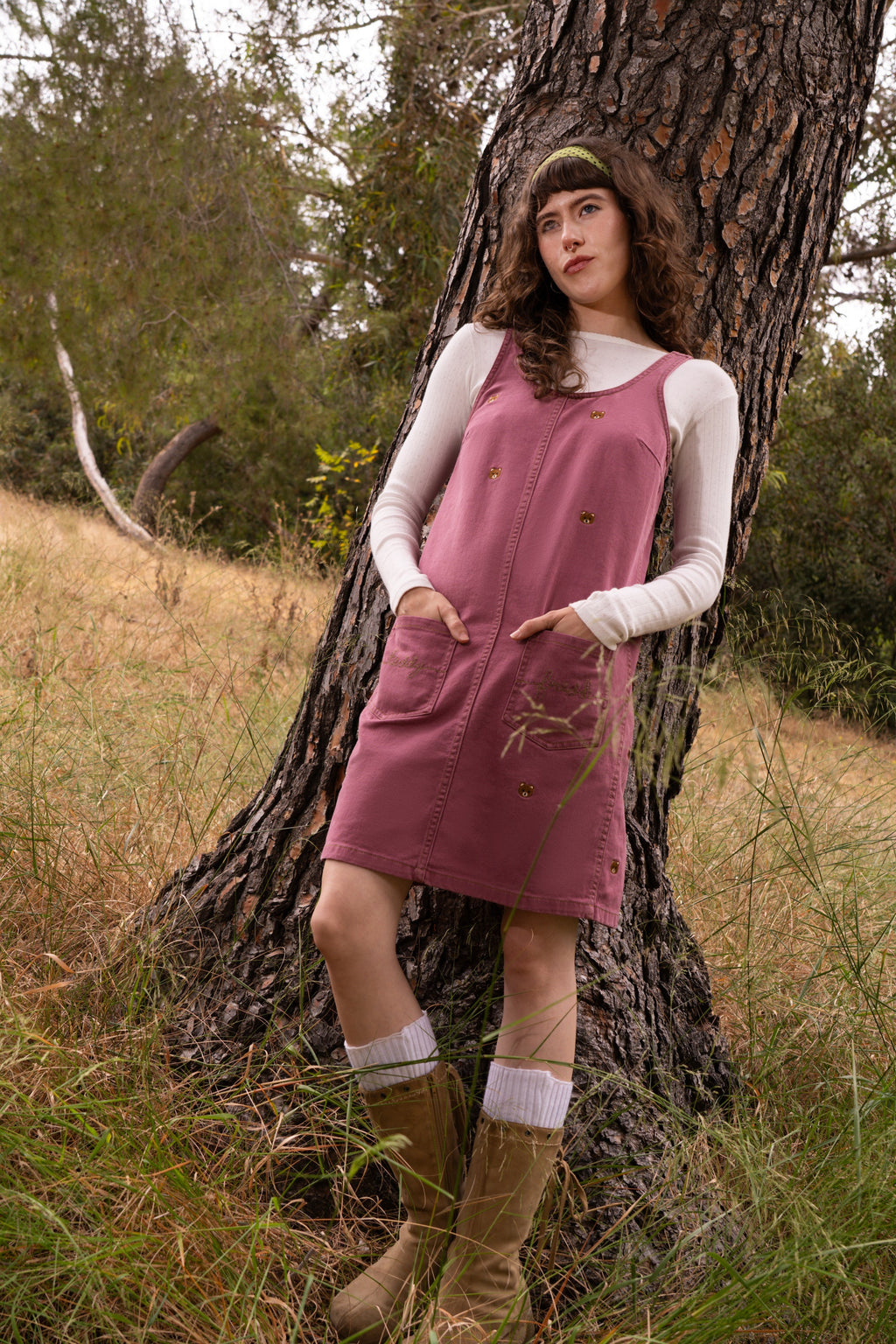 Teddy Embroidery Easy Dress