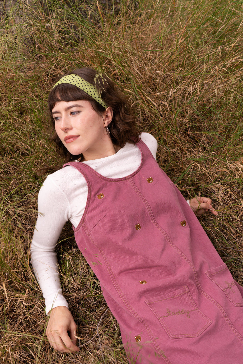 Teddy Embroidery Easy Dress