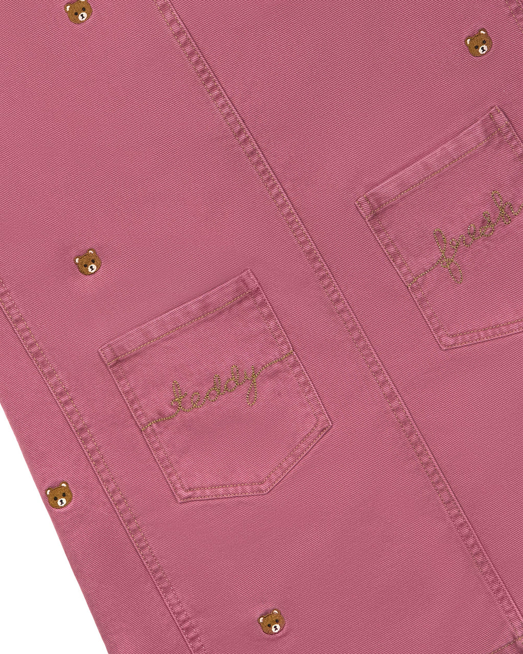 Teddy Embroidery Easy Dress