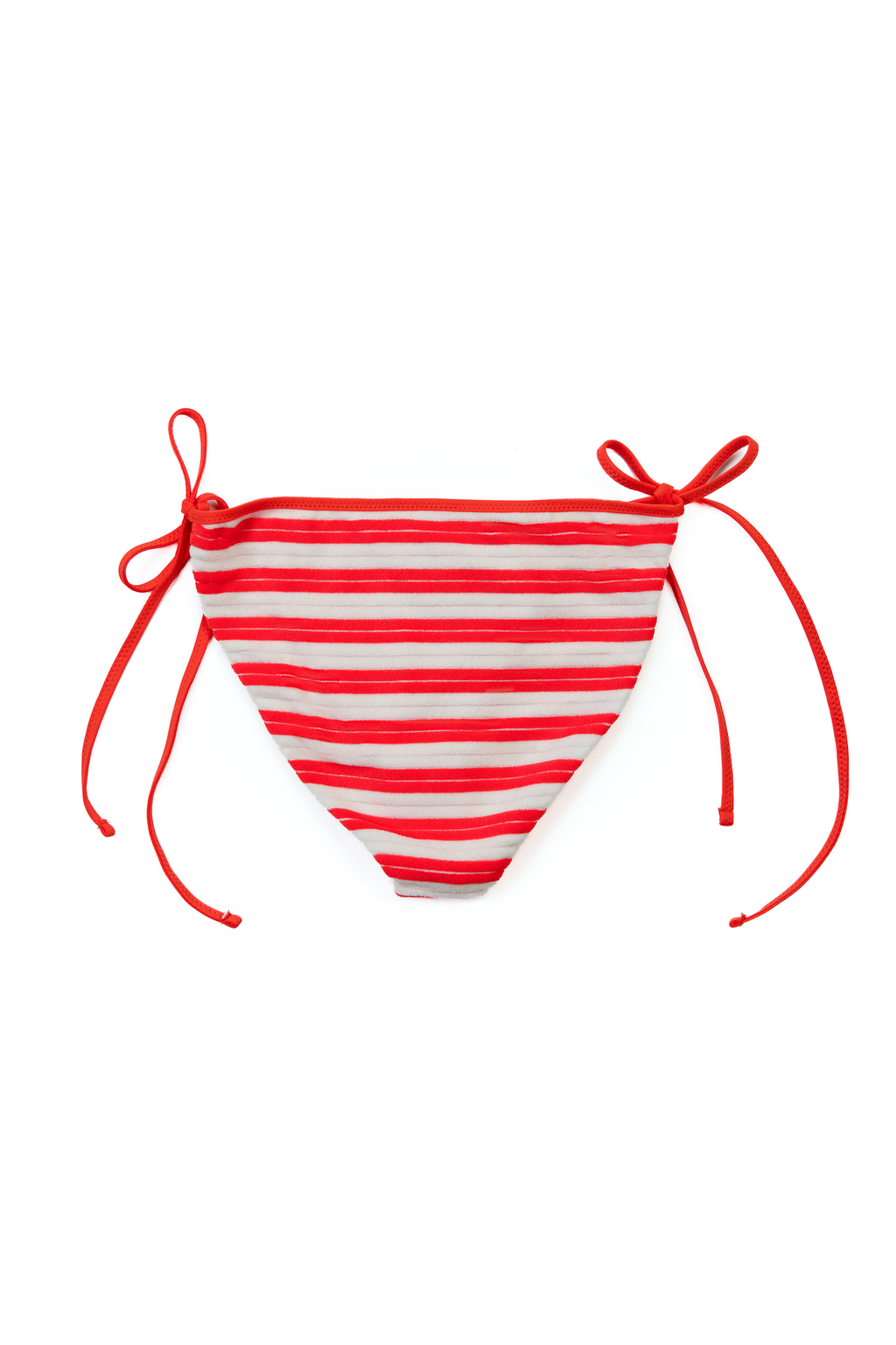 Terry Stripe Bikini Bottom